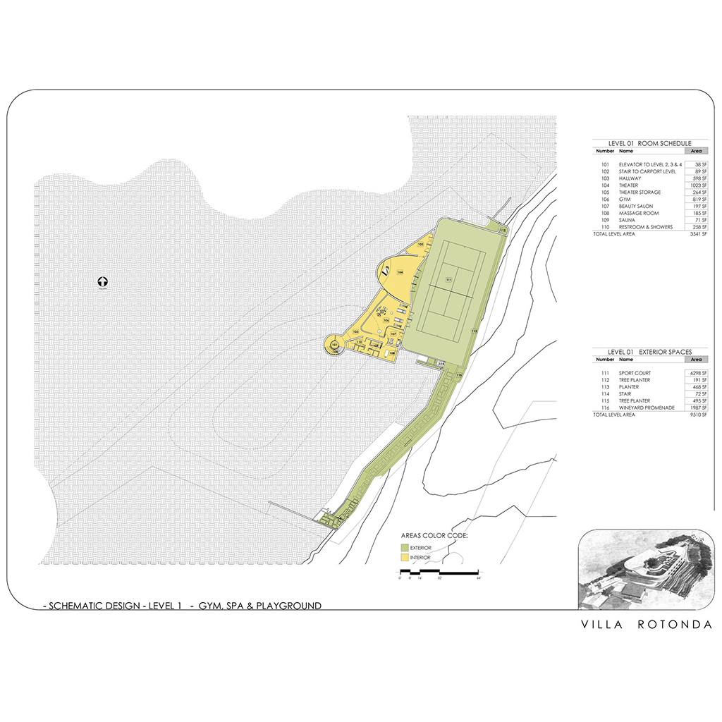 A3-Mb-01- Villa Rotonda - Floor Plans